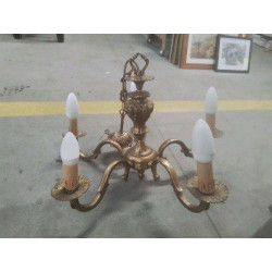 LUSTRE BRONZE 5 BRANCHES