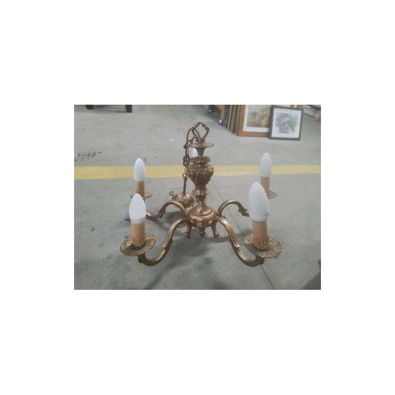 LUSTRE BRONZE 5 BRANCHES