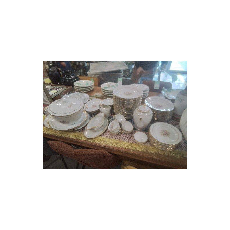 SERVICE PORCELAINE DE LIMOGES SEP BOUQUET