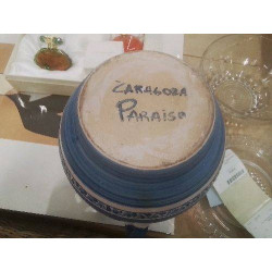 POTICHE ZARAGOSSA PARAISO BLEUE TERRE CUITE