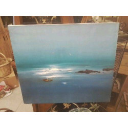 TABLEAU MARINE CLAIR DE LUNE