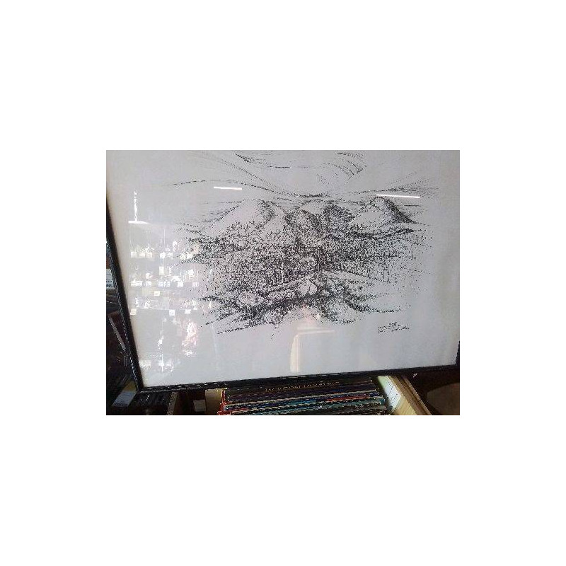 DESSIN CHATEAU PAYSAGE ANDRÉ SIRAMY 1979