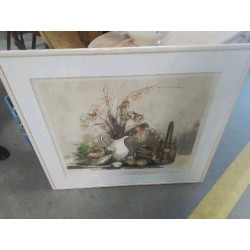 LITHOGRAPHIE NATURE MORTE 