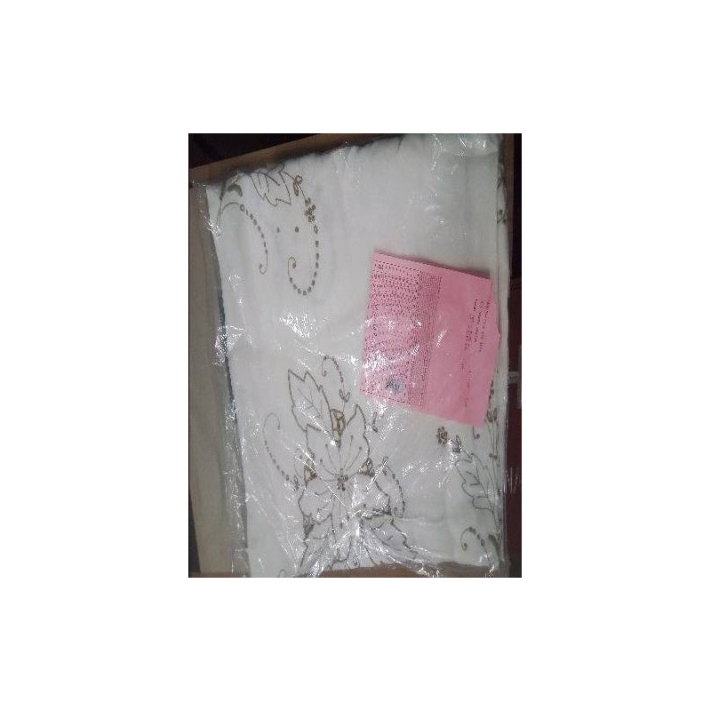 NAPPE BRODÉE AJOURÉE BLC DORÉ 