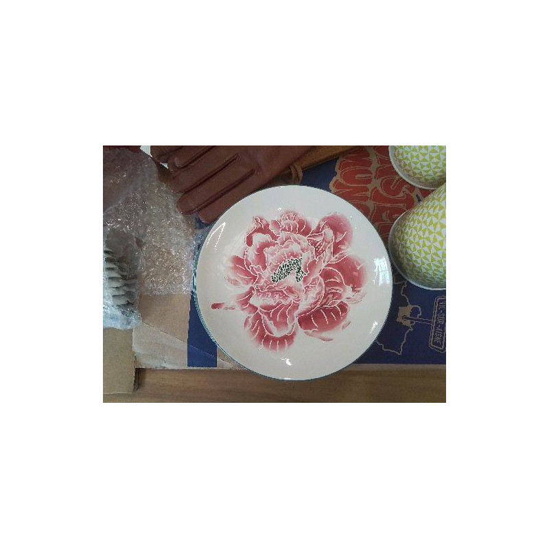 4 ASSIETTES A DESSERT MOTIF PIVOINE