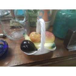 PANIER CÉRAMIQUE + FRUITS