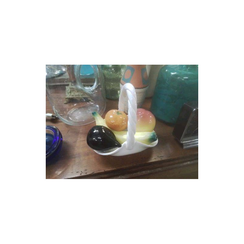 PANIER CÉRAMIQUE + FRUITS