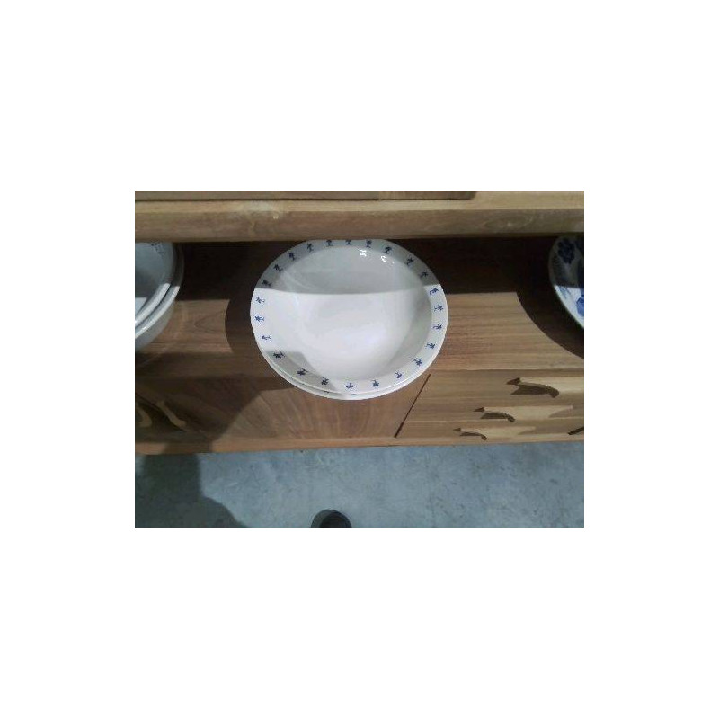 PLAT CREUX PALMIER BLEUS 