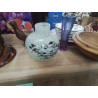 VASE VERRE BLC MOUCHETÉ 