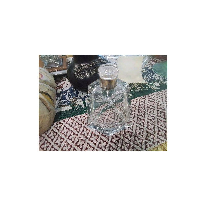 CARAFE FLACON AVEC BOUCHON CRISTAL EN L ETAT