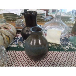 PETIT VASE POTERIE EMAILLEE