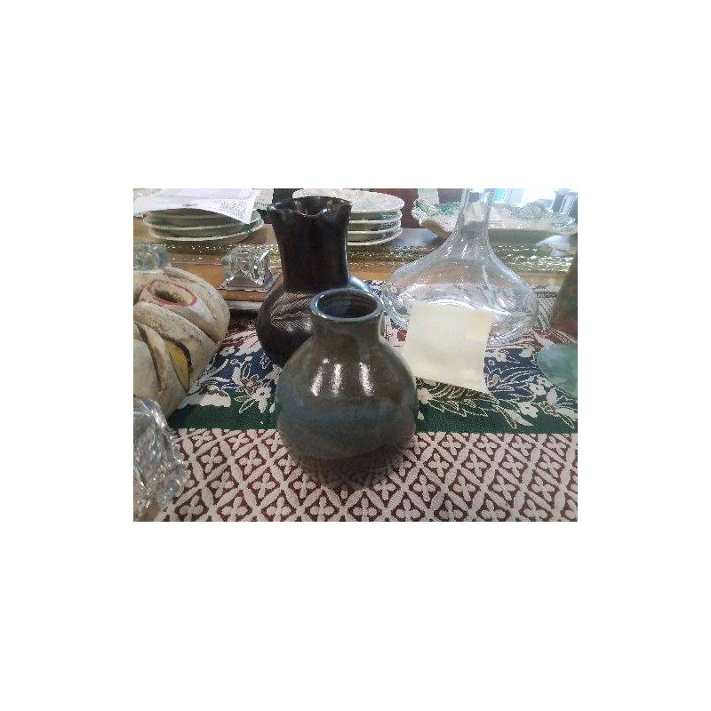 PETIT VASE POTERIE EMAILLEE