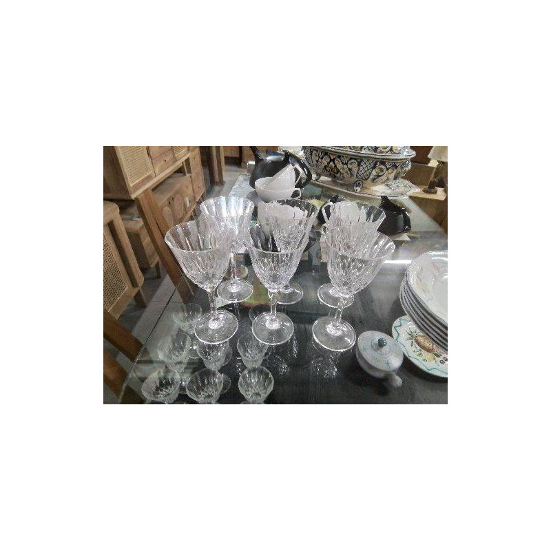 LOT 6 VERRES CRISTAL PM
