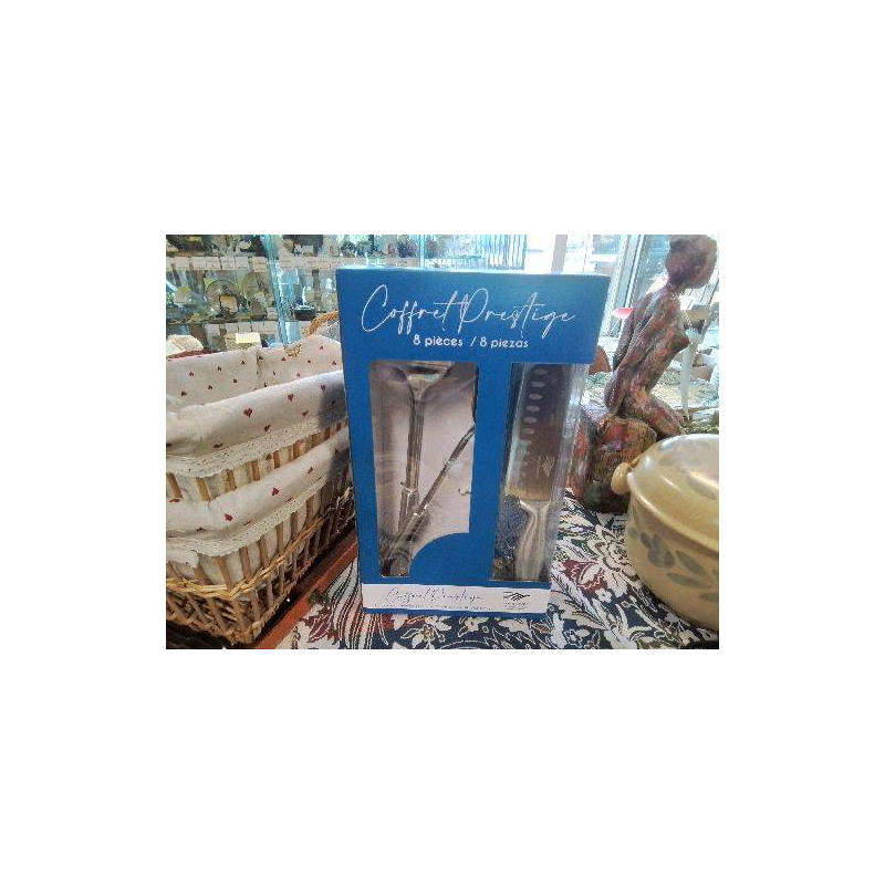 COFFRET 8 GRANDS COUVERTS ACIER INOXYDABLE