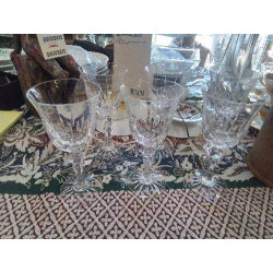 LOT 6 VERRES CRISTAL 