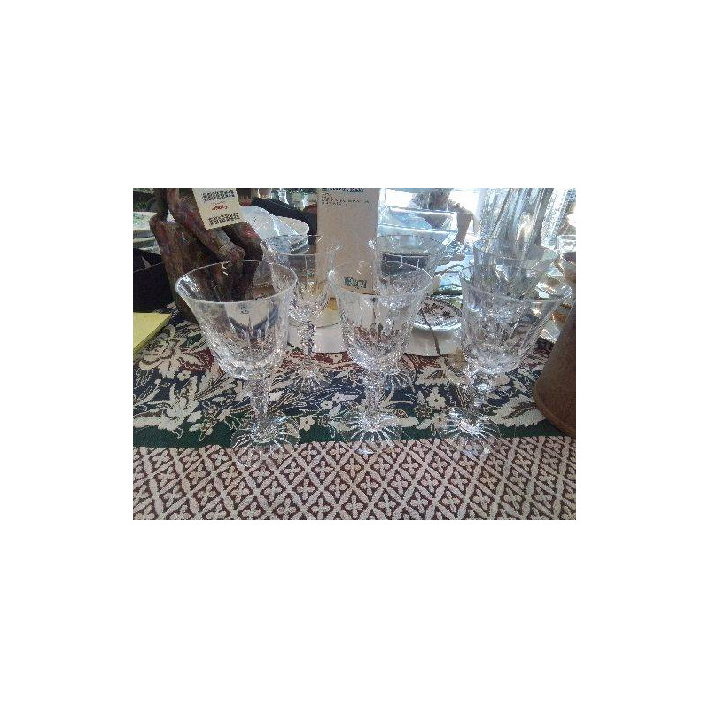 LOT 6 VERRES CRISTAL 