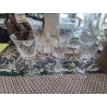 LOT 6 VERRES CRISTAL 