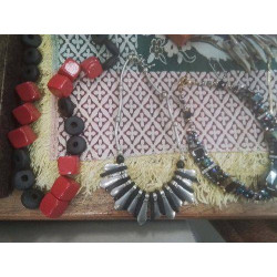 COLLIER NOIR CHROMÉ 