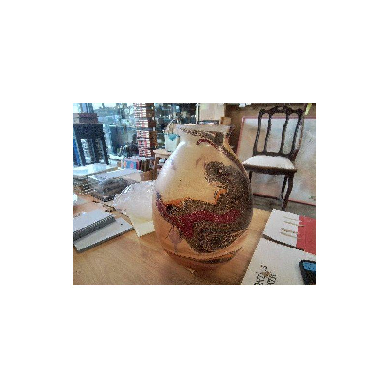 VASE VINTAGE VERRE OPAQUE
