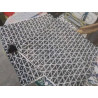 PAIRE DE COUSSINS CARRES BEIGE NOIR