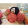 LOT 5 PELOTES GROSSE LAINE TERRA COTTA NOIRE