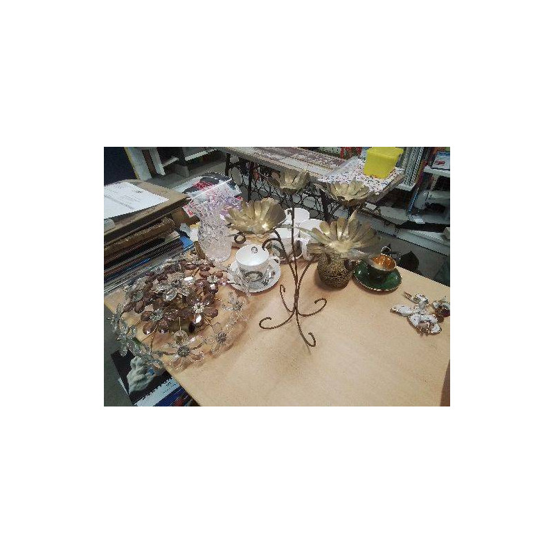 BOUGEOIR METAL DORE 4 TETES