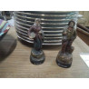 COUPLE DE PECHEURS LE HAVRE CERAMIQUE ART ISLE ADIAM