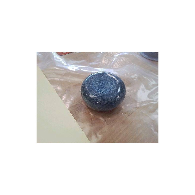 BONBONNIÈRE BLEUE PM GRÈS ÉMAILLÉ