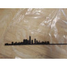 DECORATION METAL NOIRE SKYLINE NEW YORK