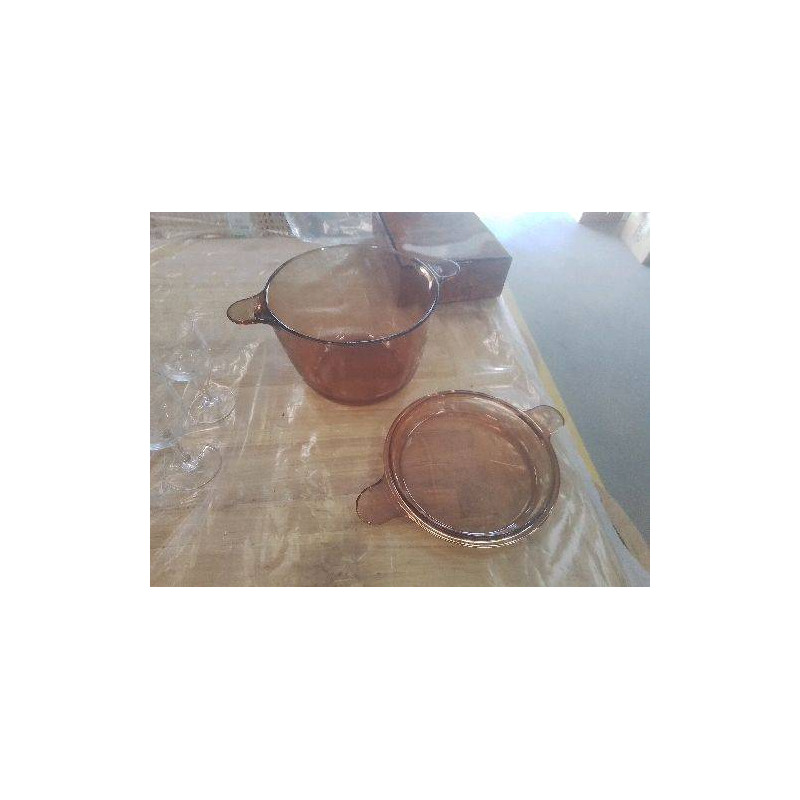 GRANDE COCOTTE VERRE FUME PYREX