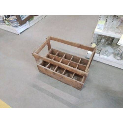 CAISSE À BOUTEILLES BOIS ANC