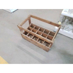CAISSE À BOUTEILLES BOIS ANC