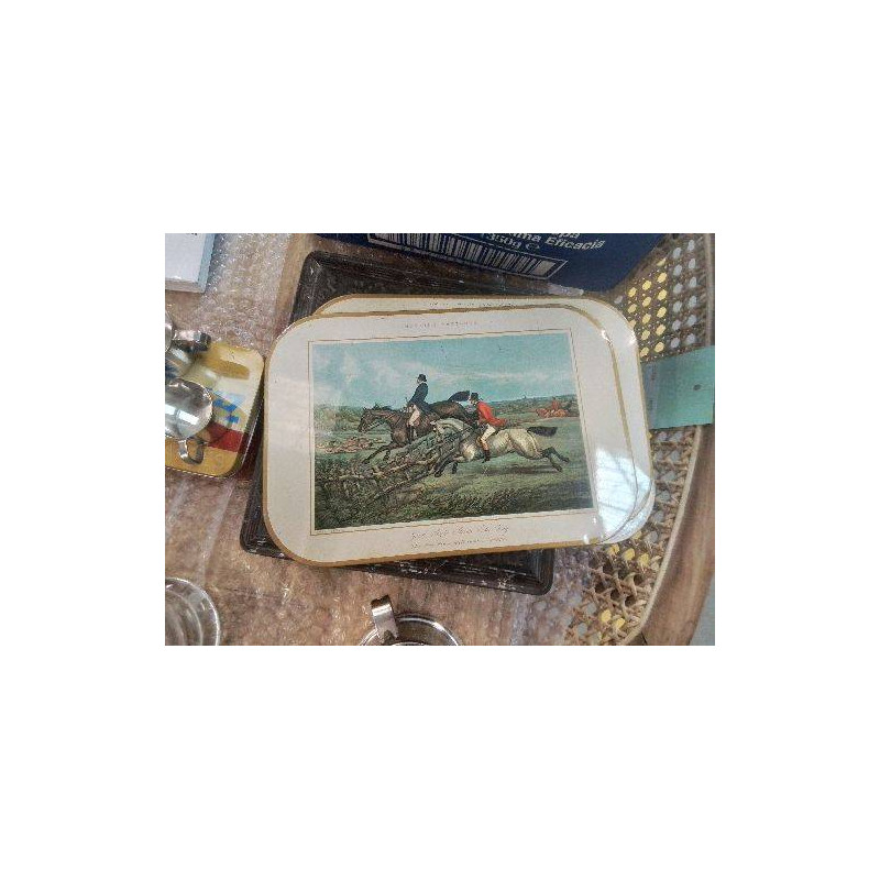 LOT 3 SETS DE TABLE SCENE DE CHASSE