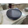 PLAT ROND VIDE POCHE GRES MARRON
