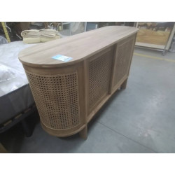 33/DAN4-BUFFET TECK ROTIN 150*45*HT60CM