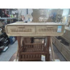 47/CONSOLE TECK ROTIN 2 TIROIRS 100*40*80 CM