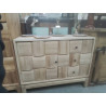30//BUFFET TECK DAMIER 100*45*80 CM