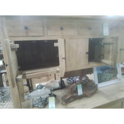 51/MEUBLE TECK 6 TIROIRS 145*40*87 CM