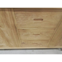 17/SEV04-BUFFET TECK 3 PORTES 3 TIROIRS 175*45*85 CM