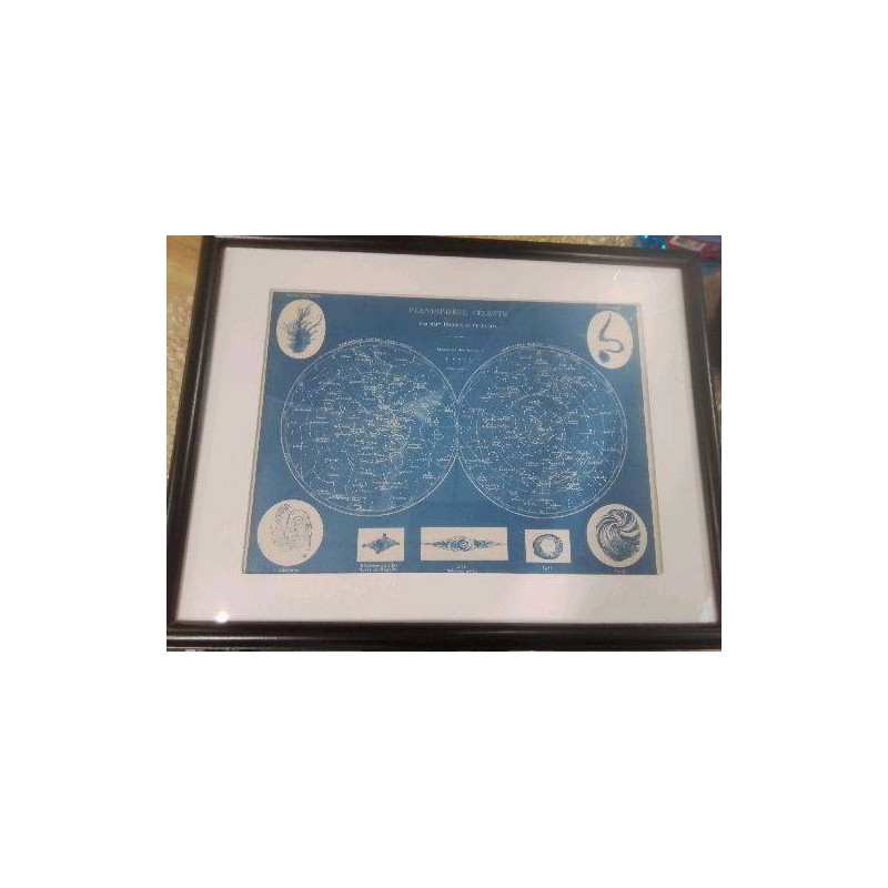 CARTE PLANISPHERE VINTAGE
