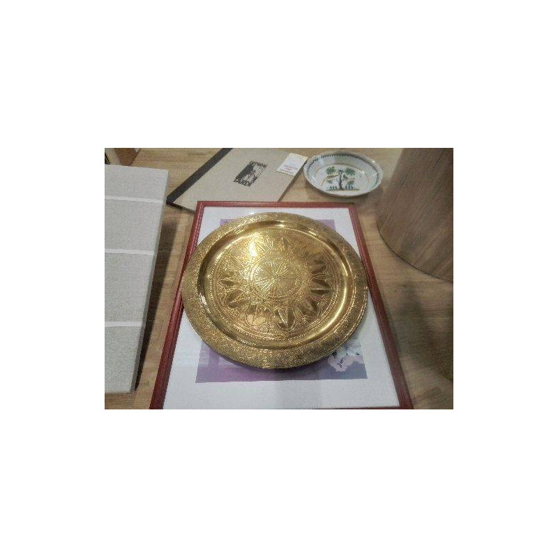 GRAND PLAT ROND MAROCAIN CUIVRE