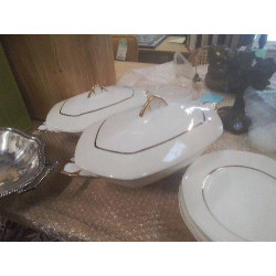 SOUPIÈRE ART DECO BLANCHE...