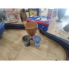 LOT 3 COQUETIERS ET UN CALICE POTERIE KURTZE