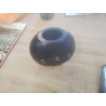 VASE BOULE BOIS NOIR GRAVE