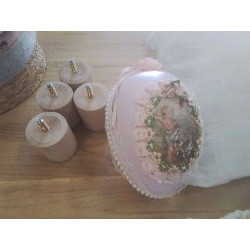 GROS OEUF DECO ROSE...