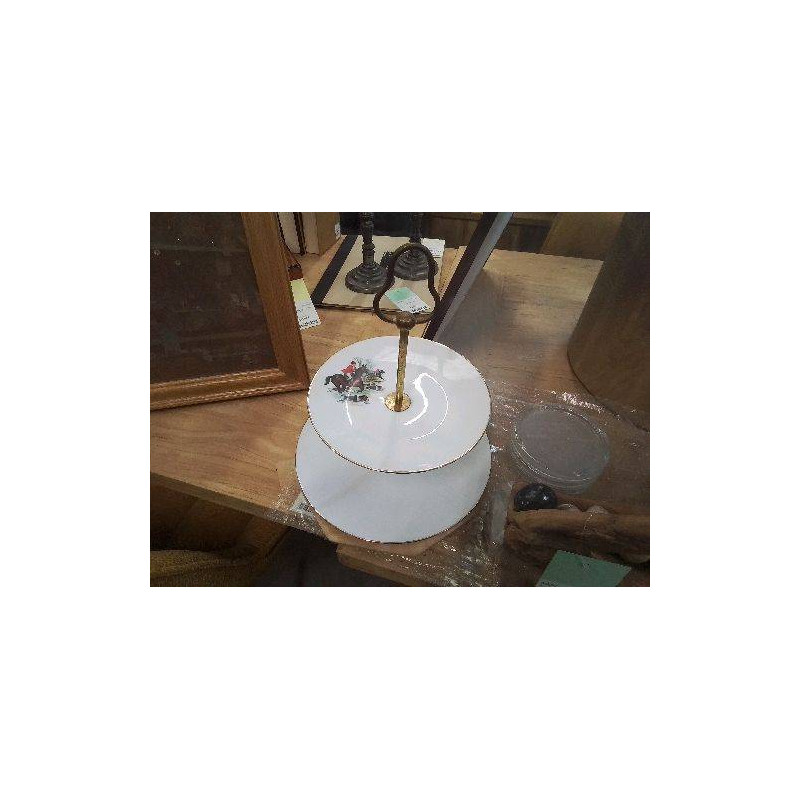 SERVITEUR PORCELAINE DECOR CHASSE A COURRE