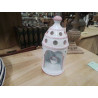 PHOTOPHORE FAIENCERIE LA CHAPELLE DES POTS BLC ROSE