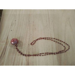 COLLIER BOULE ROUGE INDE...
