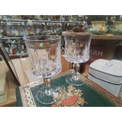 DUO VERRES A PIED CRISTAL...