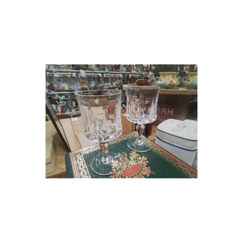 DUO VERRES A PIED CRISTAL VILLEROY ET BOCH